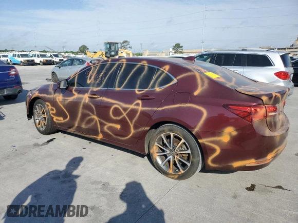 2015 Acura TLX V6 Tech with VIN 19UUB2F50FA022143, listed as a Copart auction lot 53812365 with 162,764 mi miles and Salvage Title. Bid and sale history available at carsss.com. Image 2.