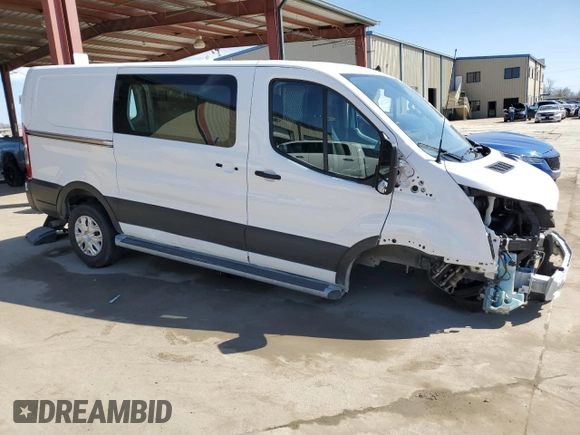 2023 Ford Transit Cargo with VIN 1FTBR1Y81PKA77568, listed as a Copart auction lot 45700865 with Not Provided miles and Salvage Title. Bid and sale history available at DreamBid. Image 4.