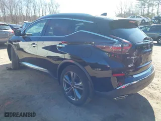 2023 Nissan Murano Platinum with VIN 5N1AZ2DS4PC102990, listed as a IAAI auction lot 41744044 with 18,007 mi miles. Bid and sale history available at carsss.com. Image 3.
