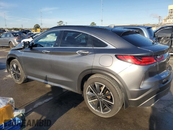 2023 Infiniti QX55 Essential with VIN 3PCAJ5KR0PF112240, listed as a Copart auction lot 87691025 with 18,480 mi miles and Salvage title. Bid and sale history available at DreamBid. Image 2.