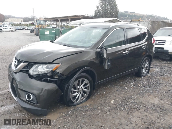 2015 Nissan Rogue SL with VIN 5N1AT2MVXFC911260, listed as a IAAI auction lot 41823690 with 128,121 mi miles. Bid and sale history available at carsss.com. Image 17.