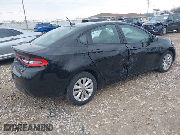 2014 Dodge Dart SXT with VIN 1C3CDFBB9ED903934, listed as a IAAI auction lot 42084166 with 170,949 mi miles. Bid and sale history available at carsss.com. Image 4.