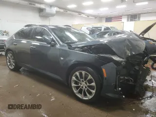 2021 Cadillac CT5 Premium Luxury with VIN 1G6DT5RW8M0107836, listed as a Copart auction lot 42399015 with 37,858 mi miles and Non repairable. Bid and sale history available at DreamBid. Image 4.