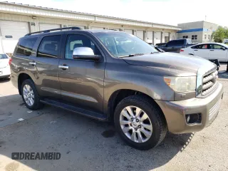 2008 Toyota Sequoia Platinum with VIN 5TDZY67A78S013175, listed as a Copart auction lot 60827084 with 25 mi miles and Salvage Title. Bid and sale history available at carsss.com. Image 4.