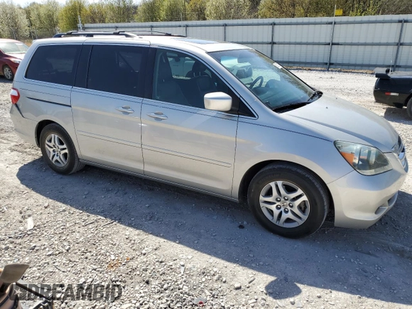 2005 Honda Odyssey EX-L with VIN 5FNRL38675B411705, listed as a Copart auction lot 50131575 with 142,480 mi miles and Salvage Title. Bid and sale history available at carsss.com. Image 4.