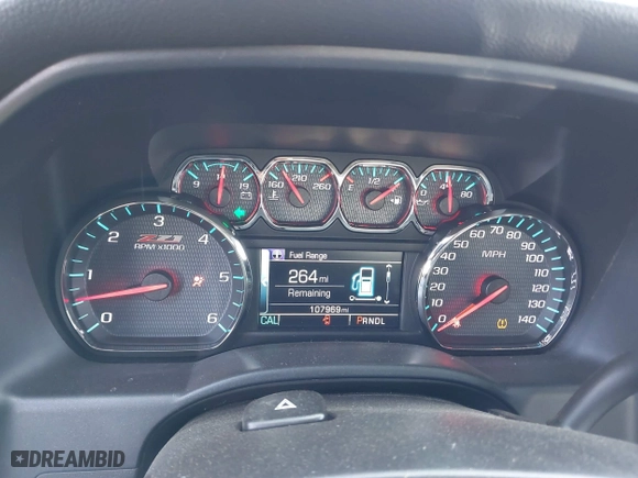 2017 Chevrolet Silverado 1500 LTZ with VIN 3GCUKSEJ9HG150558, listed as a IAAI auction lot 41514409 with 107,969 mi miles. Bid and sale history available at carsss.com. Image 7.