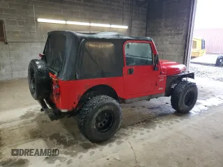 2001 Jeep Wrangler Sport z VIN 1J4FA49S81P362860, wystawiony jako Copart lot #52526165 z przebiegiem 125 124 mil mil oraz Czysty tytuł • Clean title. Historia ofert i sprzedaży dostępna na DreamBid. Obrazek 3.