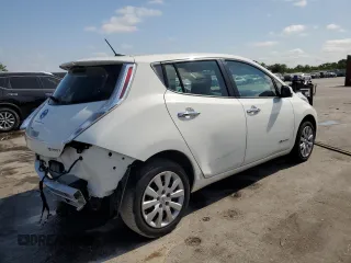 2015 Nissan LEAF S with VIN 1N4AZ0CP8FC314141, listed as a Copart auction lot 54368695 with 53,438 mi miles and Salvage Title. Bid and sale history available at DreamBid. Image 3.