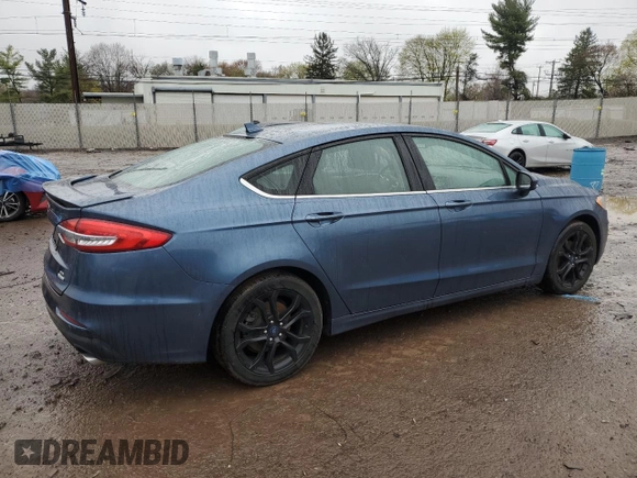 2019 Ford Fusion SE with VIN 3FA6P0HD6KR228591, listed as a Copart auction lot 52126565 with 35,012 mi miles and Salvage Title. Bid and sale history available at carsss.com. Image 3.