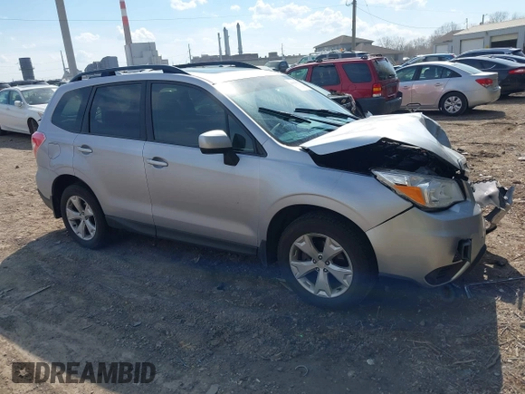 2016 Subaru Forester 2.5i Premium with VIN JF2SJADC8GH408467, listed as a IAAI auction lot 41910013 with 172,050 mi miles. Bid and sale history available at carsss.com. Image 1.