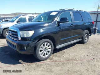 2008 Toyota Sequoia SR5 with VIN 5TDBY64A28S023196, listed as a IAAI auction lot 41804902 with 287,533 mi miles. Bid and sale history available at carsss.com. Image 2.
