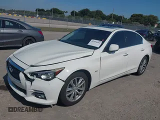 2017 Infiniti Q50 2.0t with VIN JN1CV7AP4HM642506, listed as a IAAI auction lot 41454542 with 131,807 mi miles. Bid and sale history available at carsss.com. Image 18.