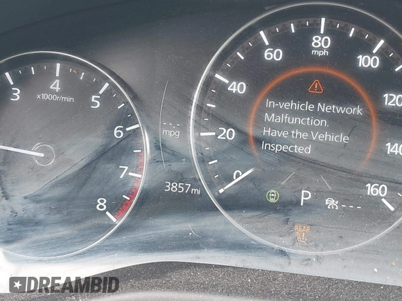 2025 Mazda CX-30 S Carbon Edition with VIN 3MVDMBCM8SM793580, listed as a IAAI auction lot 42159191 with 3,857 mi miles and . Bid and sale history available at DreamBid. Image 7.