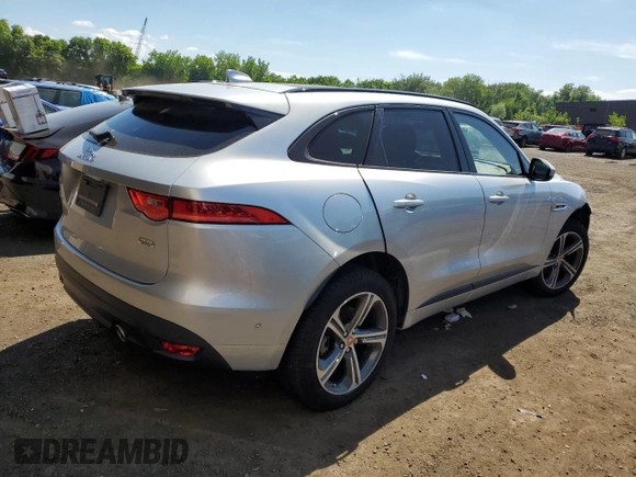 2019 Jaguar F-Pace 30t R-Sport with VIN SADCL2GX8KA358905, listed as a Copart auction lot 57285004 with 44,229 mi miles and Non repairable. Bid and sale history available at DreamBid. Image 3.