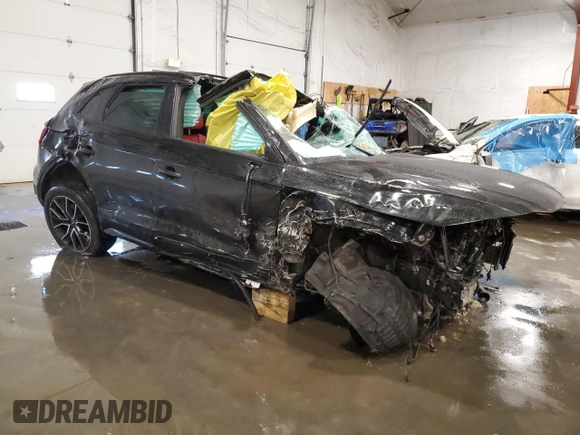 2023 Audi SQ5 Premium Plus with VIN WA1B4AFY9P2129542, listed as a Copart auction lot 44136125 with Not provided miles and Salvage title. Bid and sale history available at DreamBid. Image 4.