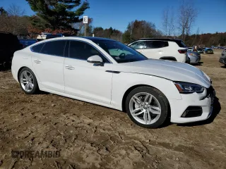2019 Audi A5 Sportback Premium Plus with VIN WAUBNCF5XKA011032, listed as a Copart auction lot 76674003 with 49,646 mi miles. Bid and sale history available at carsss.com. Image 4.