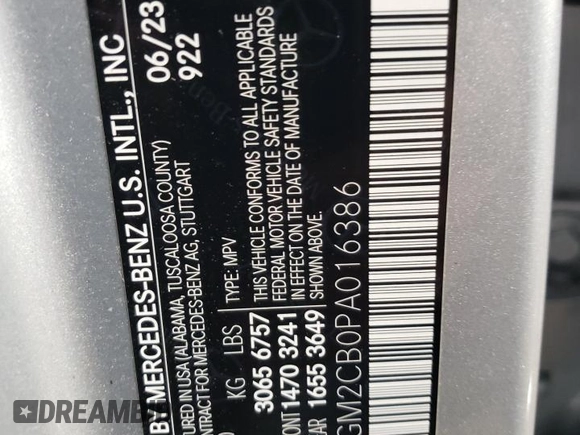 2023 Mercedes-Benz EQE 500 z VIN 4JGGM2CB0PA016386, wystawiony jako Copart lot #49459514 z przebiegiem 14 548 mil mil oraz Szkoda całkowita • Salvage title. Historia ofert i sprzedaży dostępna na DreamBid. Obrazek 12.