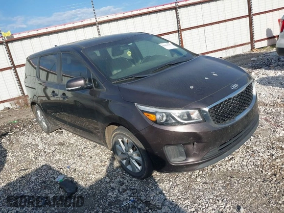 2017 Kia Sedona LX with VIN KNDMB5C11H6230541, listed as a IAAI auction lot 42034761 with 171,495 mi miles. Bid and sale history available at carsss.com. Image 1.