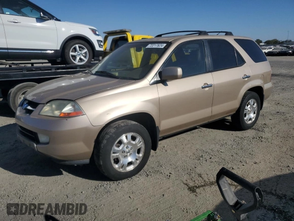 2002 Acura MDX with VIN 2HNYD18262H527360, listed as a Copart auction lot 72217624 with 229,181 mi miles and Salvage Title. Bid and sale history available at carsss.com. Image 1.