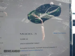 2024 Tesla Model 3 z VIN 5YJ3E1EA7RF736647, wystawiony jako IAAI lot #41372410 z przebiegiem 12 889 mil mil oraz . Historia ofert i sprzedaży dostępna na DreamBid. Obrazek 7.