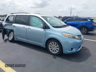 2015 Toyota Sienna Limited z VIN 5TDDK3DC0FS127743, wystawiony jako IAAI lot #42446949 z przebiegiem 63 026 mil mil oraz . Historia ofert i sprzedaży dostępna na DreamBid. Obrazek 1.