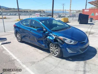 2015 Hyundai Elantra Limited with VIN KMHDH4AE8FU304086, listed as a IAAI auction lot 41830380 with 72,860 mi miles. Bid and sale history available at carsss.com. Image 1.