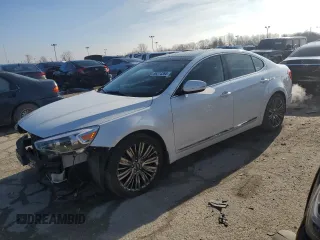 2014 Kia Cadenza Premium z VIN KNALN4D77E5167167, wystawiony jako Copart lot #86374364 z przebiegiem 63 359 mil mil oraz Szkody całkowita. Historia ofert i sprzedaży dostępna na DreamBid. Obrazek 1.