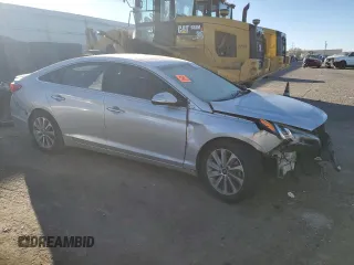 2017 Hyundai Sonata Sport with VIN 5NPE34AF3HH504936, listed as a Copart auction lot 80871504 with 100,133 mi miles and Salvage Title. Bid and sale history available at DreamBid. Image 4.