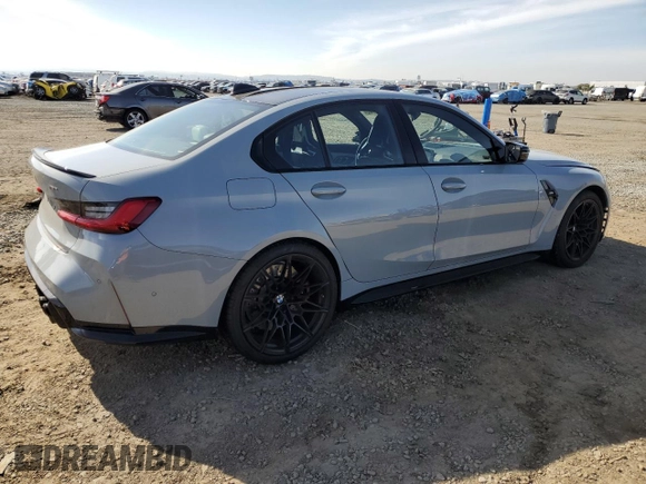 2021 BMW M3 with VIN WBS53AY03MFL42464, listed as a Copart auction lot 42829735 with 19,875 mi miles and Salvage Title. Bid and sale history available at carsss.com. Image 3.