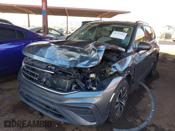 2022 Volkswagen Tiguan S with VIN 3VV1B7AX8NM146414, listed as a IAAI auction lot 41773162 with 115,193 mi miles and . Bid and sale history available at DreamBid. Image 6.