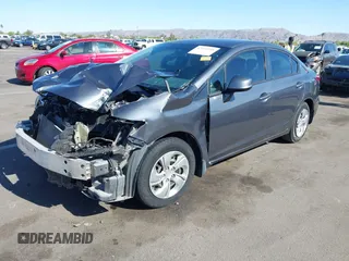 2013 Honda Civic LX with VIN 2HGFB2F59DH300657, listed as a IAAI auction lot 42111248 with Not Provided miles and . Bid and sale history available at DreamBid. Image 2.