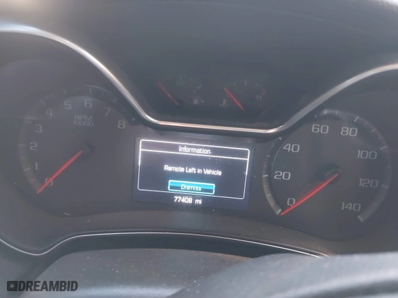 2019 Chevrolet Impala Premier with VIN 1G1105S34KU124446, listed as a IAAI auction lot 41276342 with 77,408 mi miles. Bid and sale history available at carsss.com. Image 7.