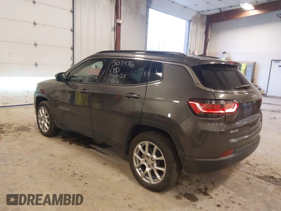2023 Jeep Compass Latitude Lux с VIN 3C4NJDFN7PT501476, выставлен на аукционе IAAI как лот 41855064 с пробегом 13 881 миль миль и . История ставок и продаж доступна на DreamBid. Изображение 3.