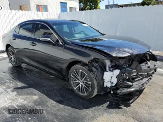 2025 Lexus ES with VIN 58ADZ1B1XSU187007, listed as a Copart auction lot 49093355 with 3,096 mi miles and Salvage Title. Bid and sale history available at carsss.com. Image 4.