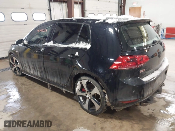 2017 Volkswagen Golf GTI S with VIN 3VW447AU1HM062755, listed as a IAAI auction lot 41307359 with 117,464 mi miles. Bid and sale history available at carsss.com. Image 3.