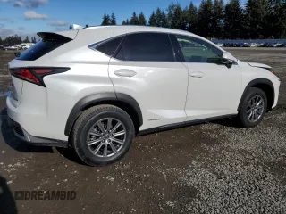 2021 Lexus NX with VIN JTJDJRDZXM2166755, listed as a Copart auction lot 44252825 with 57,518 mi miles and Salvage Title. Bid and sale history available at carsss.com. Image 3.