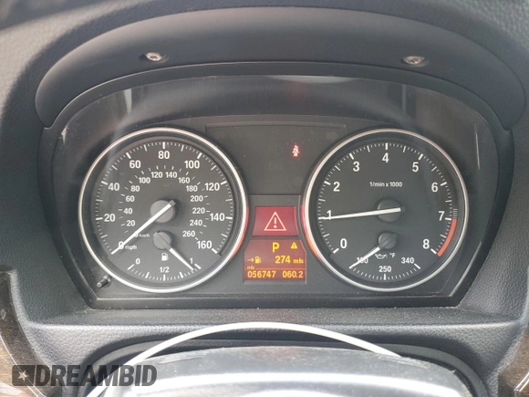 2013 BMW 3 Series 328i with VIN WBADW3C56DE824955, listed as a Copart auction lot 54902205 with 56,747 mi miles and Salvage title. Bid and sale history available at DreamBid. Image 9.