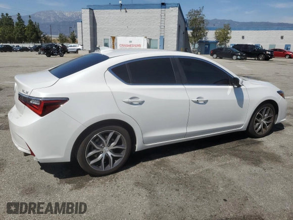 2020 Acura ILX w/Premium Pkg with VIN 19UDE2F76LA007053, listed as a Copart auction lot 50260555 with 53,264 mi miles and Salvage Title. Bid and sale history available at carsss.com. Image 3.