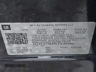 2020 Cadillac XT4 FWD Premium Luxury with VIN 1GYFZCR49LF049541, listed as a IAAI auction lot 42249189 with 62,846 mi miles and . Bid and sale history available at DreamBid. Image 9.