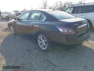 2012 Nissan Maxima 3.5 S with VIN 1N4AA5AP4CC841483, listed as a IAAI auction lot 41769087 with 187,600 mi miles. Bid and sale history available at carsss.com. Image 3.