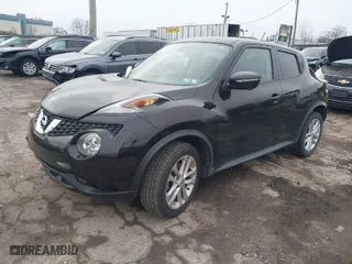 2016 Nissan Juke SL with VIN JN8AF5MV5GT650283, listed as a IAAI auction lot 41492696 with 57,748 mi miles. Bid and sale history available at carsss.com. Image 2.