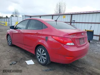 2017 Hyundai Accent SE with VIN KMHCT4AE5HU349418, listed as a IAAI auction lot 41819609 with 112,500 mi miles. Bid and sale history available at carsss.com. Image 3.