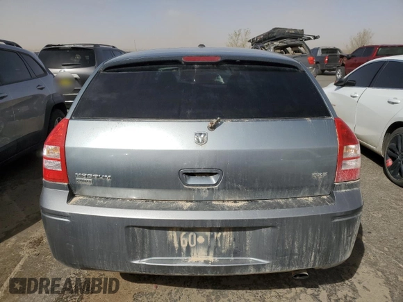 2006 Dodge Magnum SXT with VIN 2D8GZ47V46H344899, listed as a Copart auction lot 48494095 with 264,463 mi miles and Salvage Title. Bid and sale history available at DreamBid. Image 6.