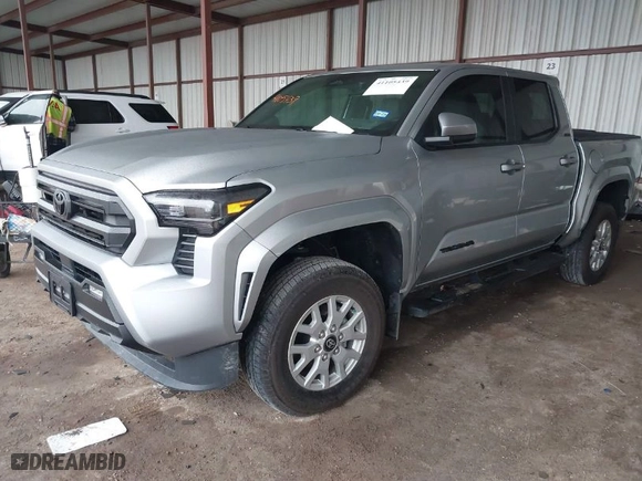 2024 Toyota Tacoma 4WD SR5 with VIN 3TYLB5JN4RT000483, listed as a IAAI auction lot 41105439 with 3,502 mi miles. Bid and sale history available at carsss.com. Image 2.