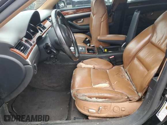 2007 Audi A8 L 4.2L with VIN WAUMV44E77N026086, listed as a Copart auction lot 61807414 with 0 mi miles and Salvage Title. Bid and sale history available at carsss.com. Image 7.