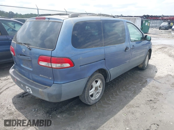 2002 Toyota Sienna LE with VIN 4T3ZF13C52U504124, listed as a IAAI auction lot 42223098 with 188,413 mi miles and . Bid and sale history available at DreamBid. Image 4.