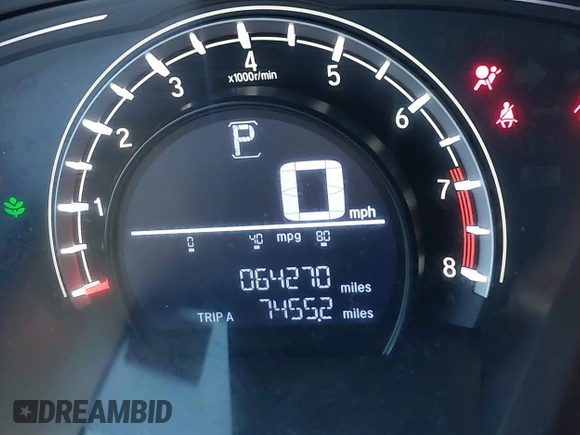 2017 Honda CR-V LX with VIN 5J6RW6H3XHL000616, listed as a IAAI auction lot 41132561 with 64,270 mi miles. Bid and sale history available at carsss.com. Image 7.
