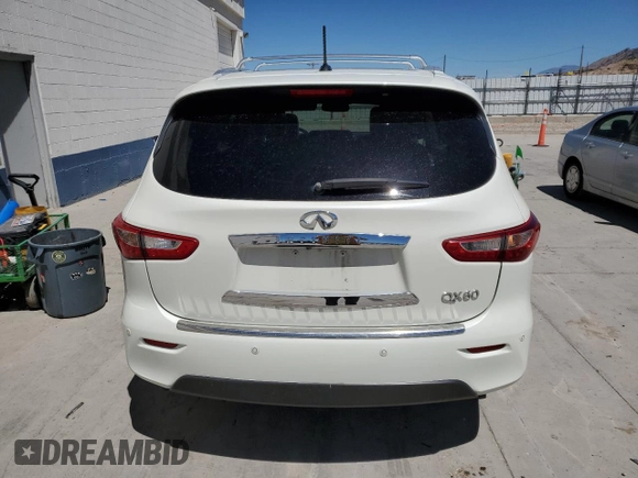 2015 Infiniti QX60 with VIN 5N1AL0MM5FC511828, listed as a Copart auction lot 64392735 with 111,444 mi miles and Salvage title. Bid and sale history available at DreamBid. Image 6.