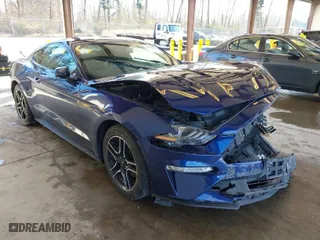 2018 Ford Mustang EcoBoost with VIN 1FA6P8TH6J5167110, listed as a IAAI auction lot 41885214 with 89,320 mi miles. Bid and sale history available at carsss.com. Image 1.
