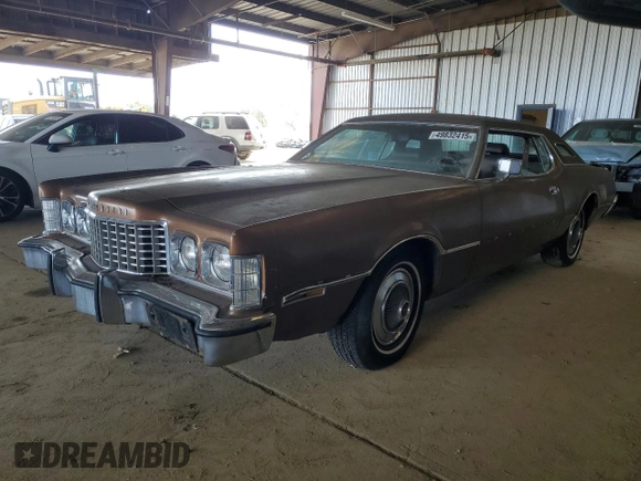 1973 Ford Thunderbird with VIN 3J87A203305, listed as a Copart auction lot 49832415 with 64,748 mi miles and Clean Title. Bid and sale history available at DreamBid. Image 1.